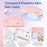 6 PCS Polygel Nail Kit With UV Nail Lamp, Slip Solution, Top Base Coat, Builder Nails Art Tools For Beginners