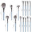 New 14 Piece Wooden Handle Makeup Brush Set Makeup Tools Makeup