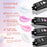 6 PCS Poly Gel Nail Kit With UV Lamp, Top Base Coat Builder Nails Art Tools