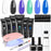 6 PCS Polygel Nail Kit With UV Nail Lamp, Slip Solution, Top Base Coat, Builder Nails Art Tools For Beginners